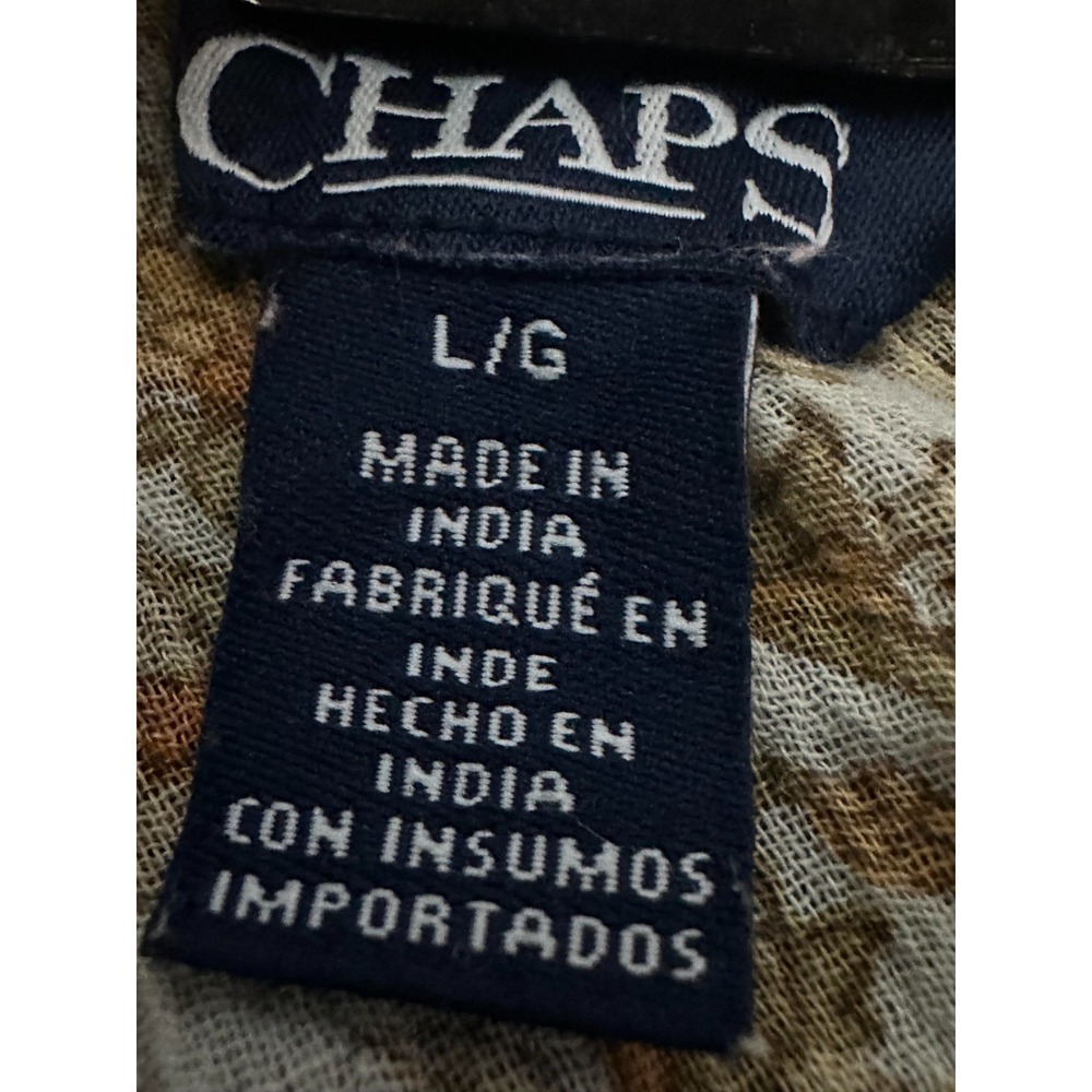 Chaps Women's L Floral‎ Flared Bell Sleeves Blouse - Picture 8 of 11